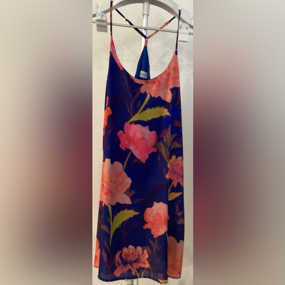 Gabriella Rocha Floral Maxi Dress - Navy and Pink